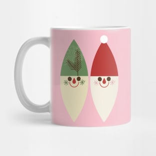 Christmas Elf and Santa Mug